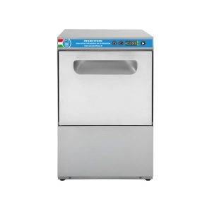 Lave-verres électronique monophasé avec panier 35x35 complète de doseur de rinçage et détergent