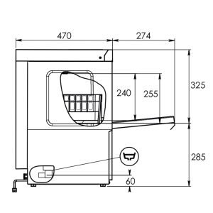 Lave-verres mécanique avec panier Ø 36 cm avec doseur de rinçage et détergent – Image 17