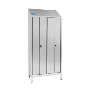 Armoire vestiaire en acier inox 304 à quatre portes- L950xP400xH2150 mm