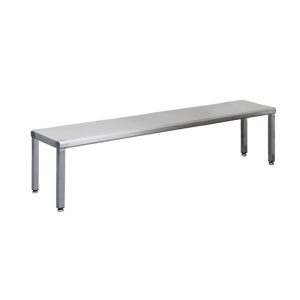 Banc en acier inox 304- L1200xP400xH450 mm