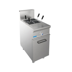 Cuiseur à pâtes à gaz professionnel sur meuble avec cuve simple 28 lt