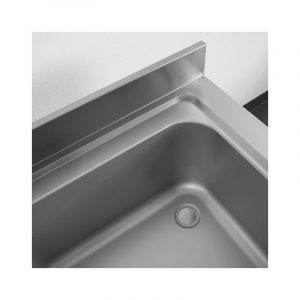 Évier en acier inoxydable avec dosseret L2000xP700xH850 mm - ligne basic – Image 4