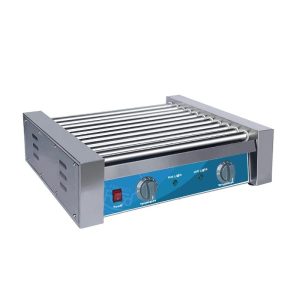 Machine de cuisson et de chauffage wurstel de table  avec n° 11 rouleaux avec des résistances à l’intérieur - puissance 2200 watts