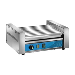 Machine de cuisson et de chauffage de table Würstel avec n°8 rouleaux avec des résistances à l’intérieur - puissance 1800 watts