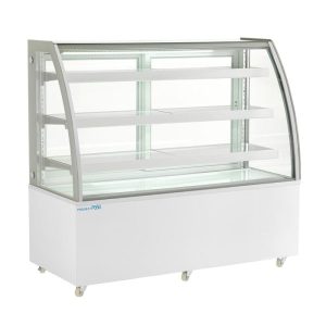 Vitrine d’exposition horizontale ventilée temp +2°C à +8°C  L1525xP680xH1420 mm - ligne GAMMA
