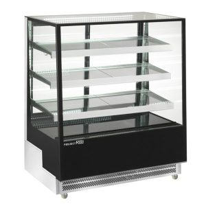 Vitrine d’exposition horizontale ventilée temp +2°C à +8°C L1200xP805xH1445 mm - ligne ZETA