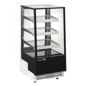 Vitrine d’exposition horizontale ventilée temp +2°C à +8°C L650xP805xH1445 mm - ligne ZETA