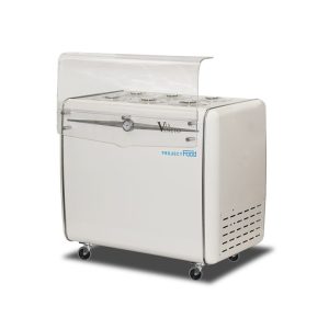 Banc à glace blanc pour 6 carapines de 7,5 litres + 4 de réserve de température de -5°C à -20°C