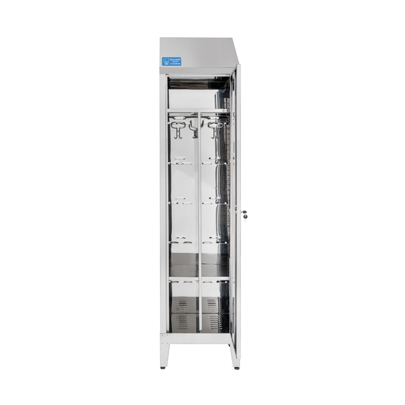 Armoire vestiaire en acier inox 304 à une porte - L500xP400xH2150 mm