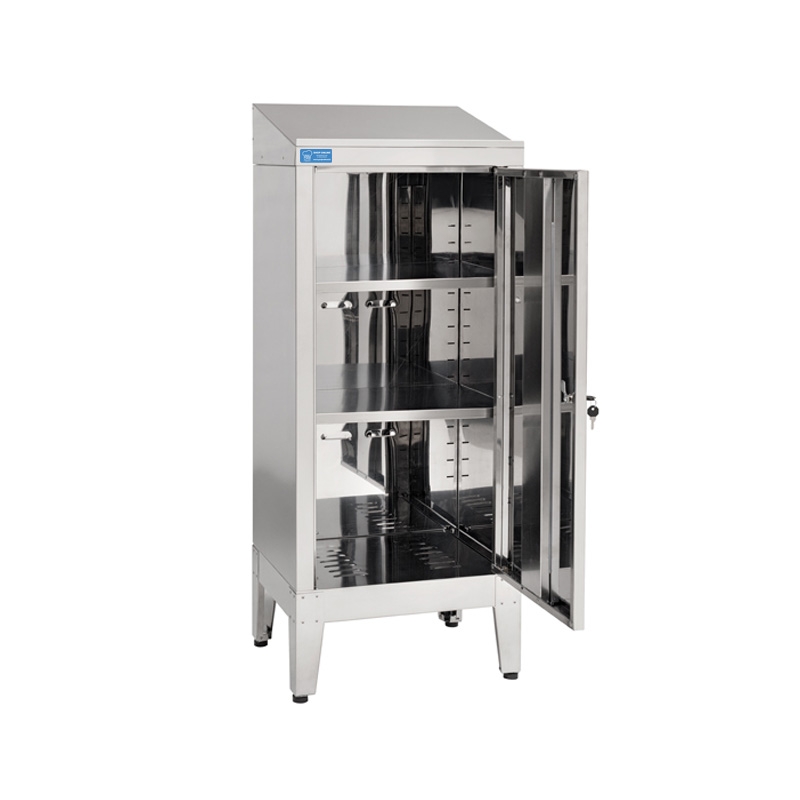 Porte-livre armé en acier inox 430  - L500xP400xH1150 mm