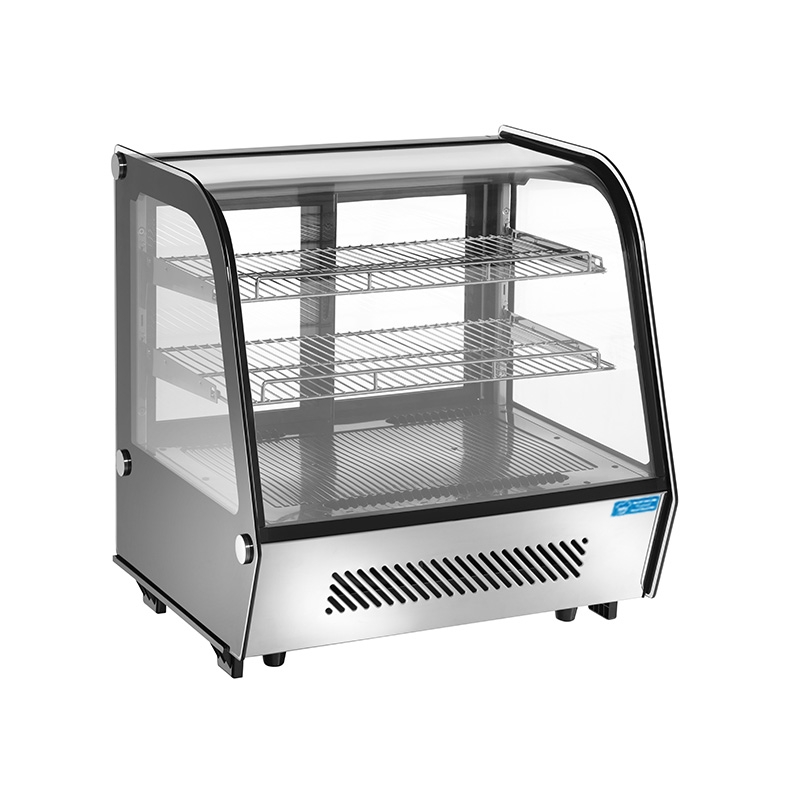 Vitrine réfrigérateur de comptoir avec verre courbé - Capacité 100 lt
