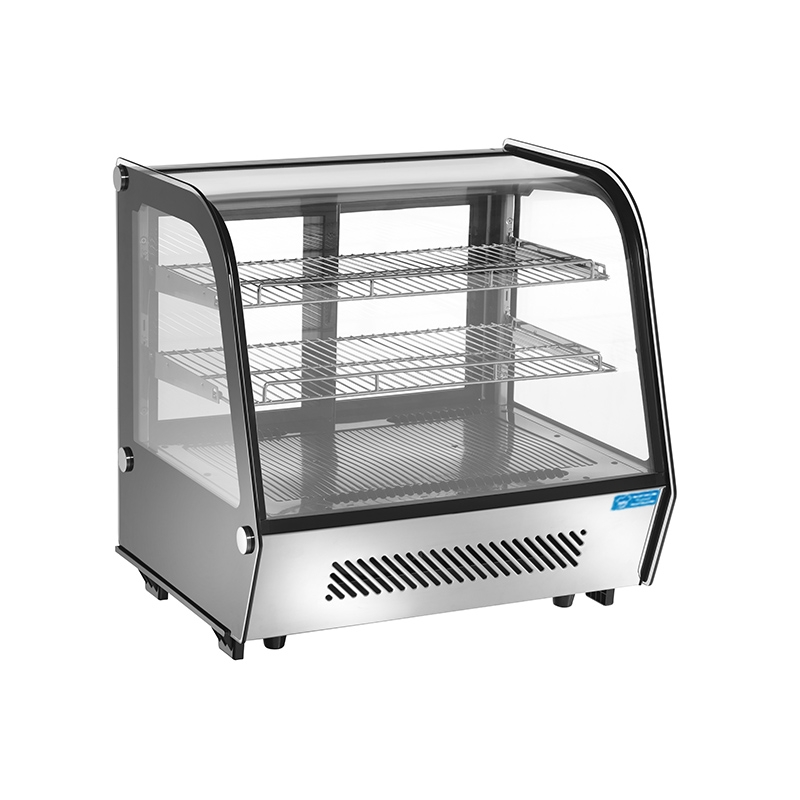 Vitrine réfrigérateur de comptoir avec verre courbé - Capacité 120 lt