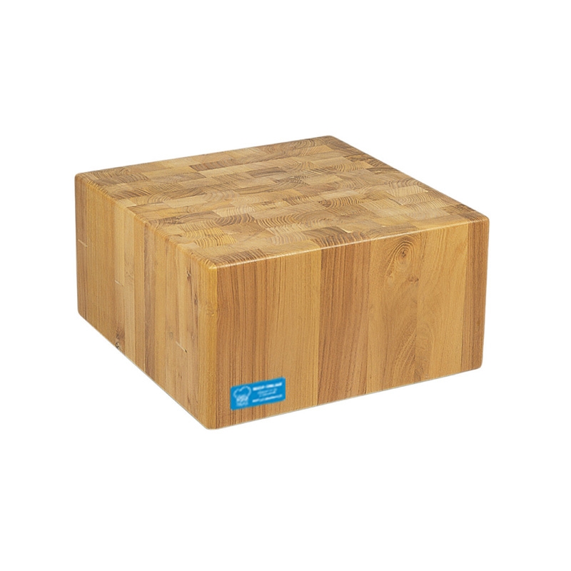 Bûche en bois épaisseur 25 cm + Tabouret dimensions L40xP40xH90 cm