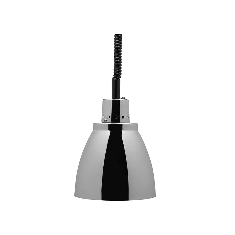 Lampe chauffante en aluminium avec lumière rouge - diamètre 225 mm