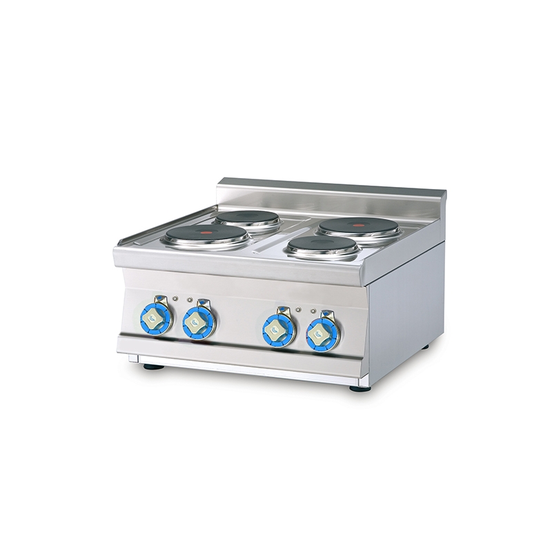 Table de cuisson électrique avec 2 plaques rondes de 1,0 kw + 2 plaques rondes de 2,0 kw