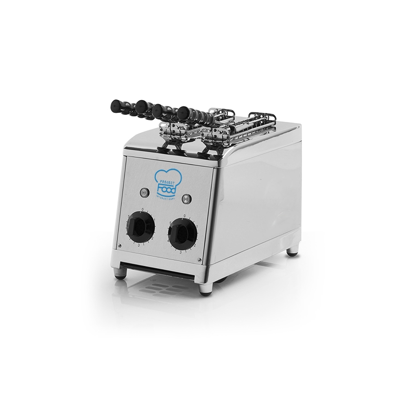 Grille-pain professionnel sur table avec n° 2 pinces - puissance 1300 watts