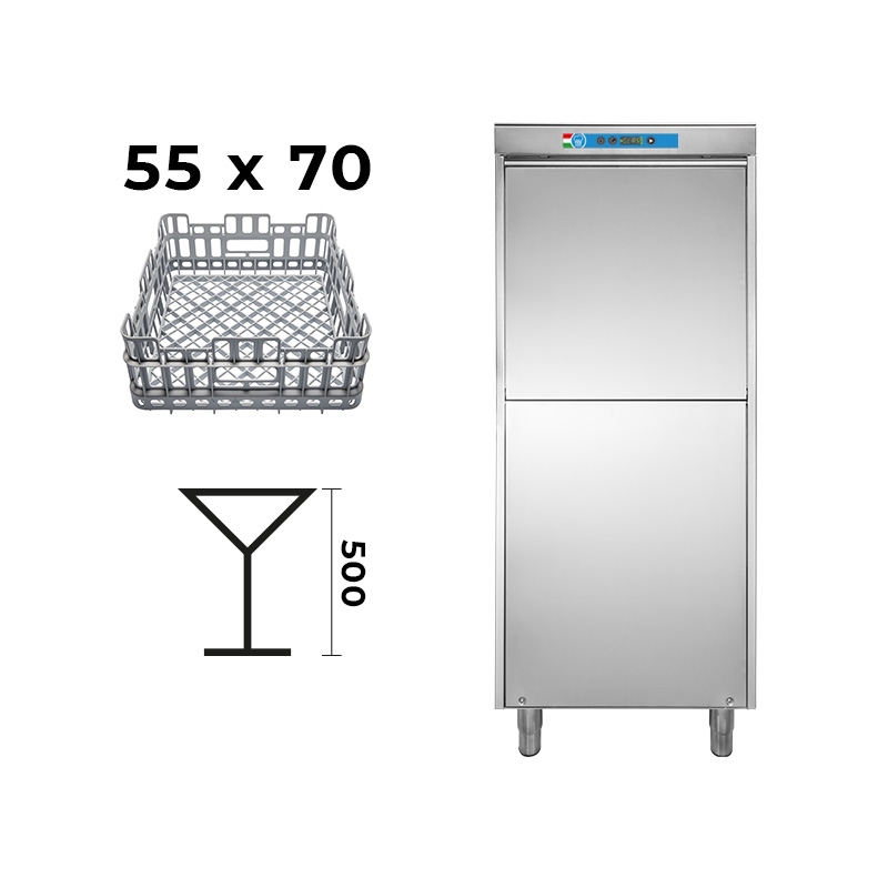 Lave-objets électronique avec panier 55×70 complet de détergent et de produit de rinçage + pompe de vidange