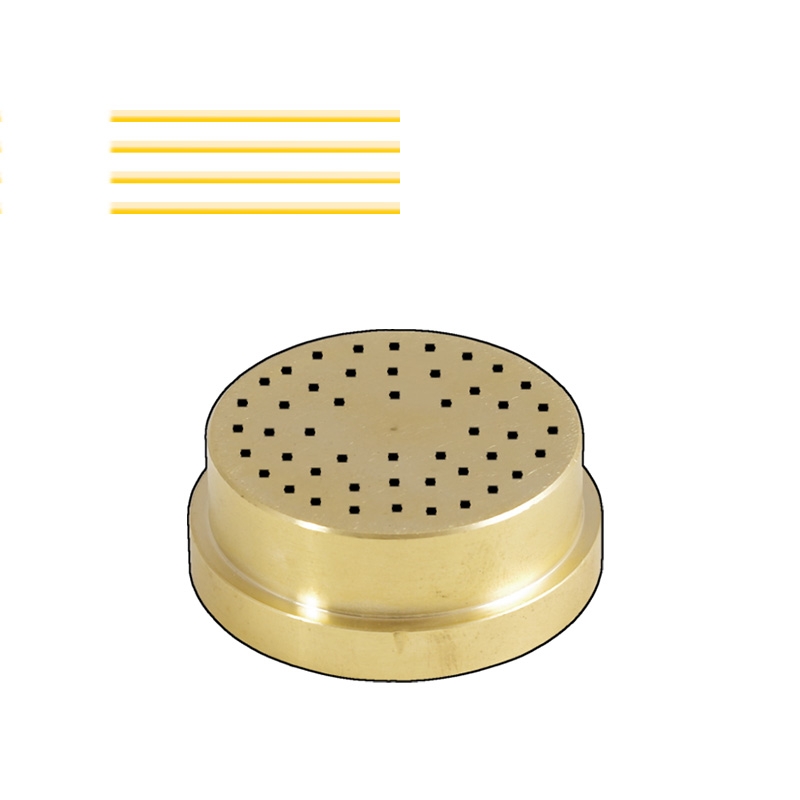 Filière en bronze pour machine à pâtes fraîches (PF15AMP), Spaghetti Quadri