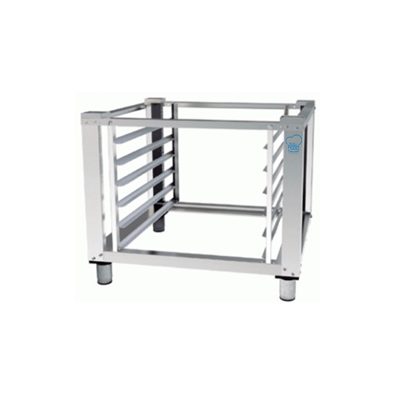 Supporto per forno gastronomia altezza 650 mm e n.6 Guide Teglie per forni PFgastro 2/1