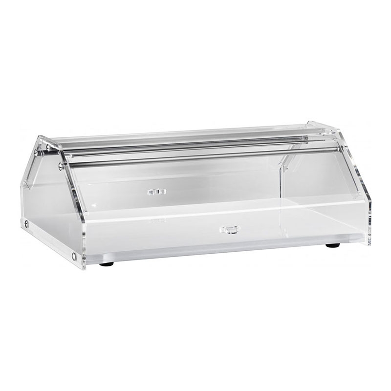 Vitrine neutre de banc L 85 cm avec 1 étage en bois couleur blanche