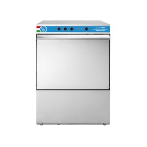 Lave-verres mécanique avec panier 40x40 cm et ADOUCISSEUR intégré complète de doseur de rinçage et détergent