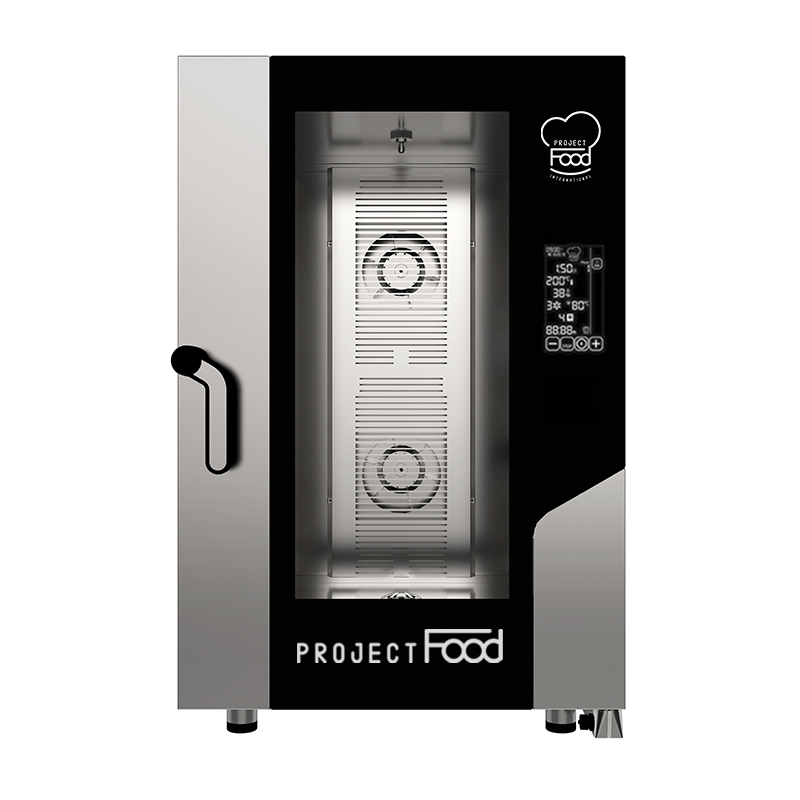 Four gastronomique électrique combiné convection vapeur pour 11 plaques GN 1/1 - commandes tactiles de base