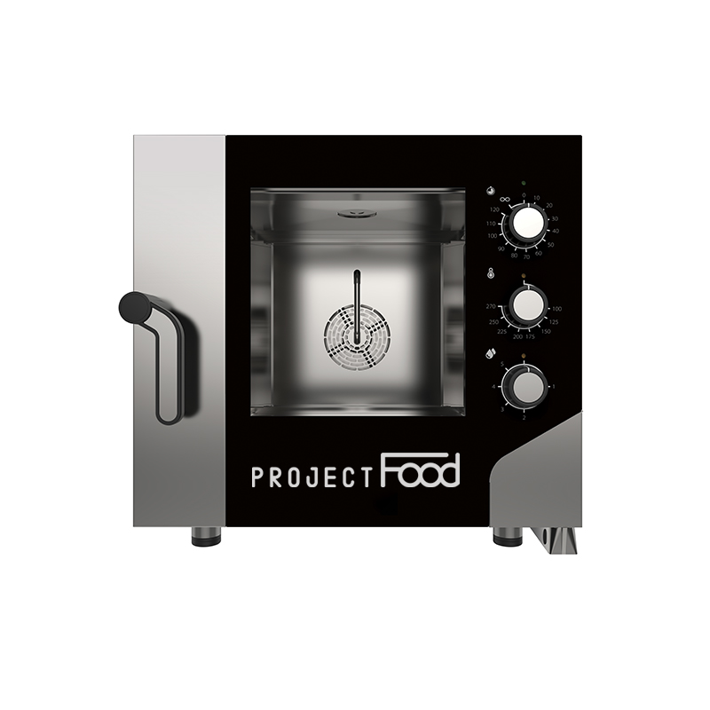 Four gastronomique électrique combiné convection vapeur pour 5 plaques GN 1/1 - commandes mécaniques