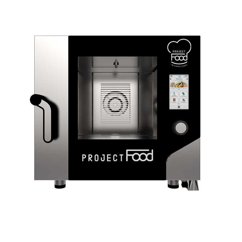 Four gastronomique électrique avec wi-fi combiné convection vapeur pour 5 plaques GN 1/1 - commandes entièrement tactiles