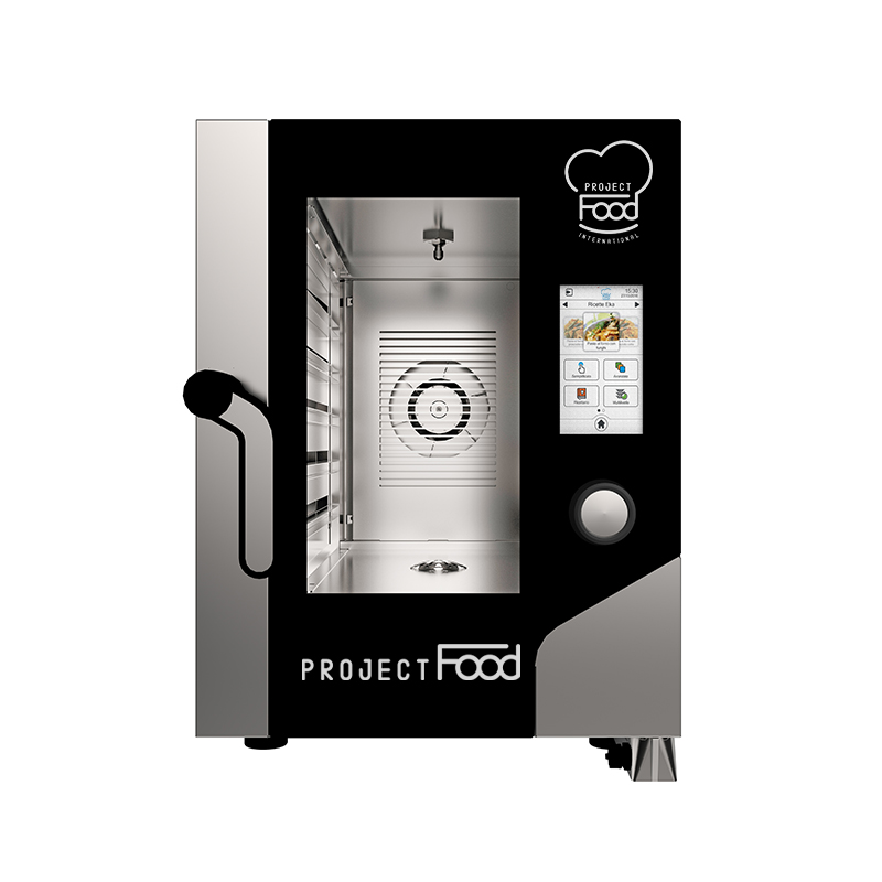 Four gastronomique électrique compact avec wi-fi combiné convection vapeur pour 6 plaques GN 1/1 - commandes entièrement tactiles