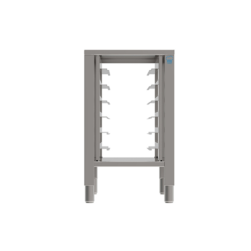 Table fixe avec supports pour plaques pour fours 6 Plaques GN 2/3