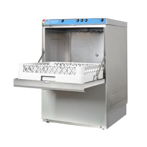 Lave-vaisselle mécanique monophasé avec panier 50x50 cm complet de doseur de rinçage et détergent