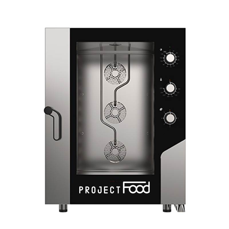 Four gastronomique électrique combiné avec convection vapeur pour 10 plaques GN 2/1 - commandes mécaniques