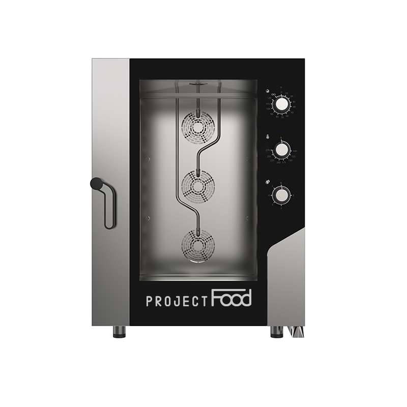 Four gastronomique électrique combiné convection vapeur pour 10 plaques EN 60x40 - commandes mécaniques