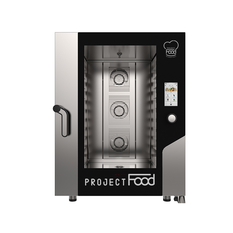 Four gastronomique électrique avec wi-fi combiné convection vapeur pour 10 plaques EN 60x40 - commandes  entièrement tactiles
