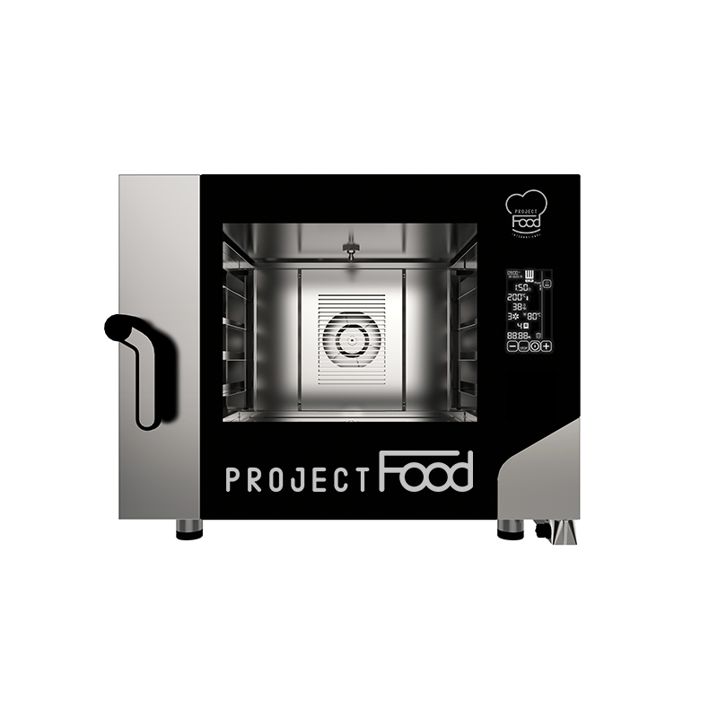 Four gastronomique électrique combiné convection vapeur pour 4 plaques EN 60x40 - commandes tactiles de base