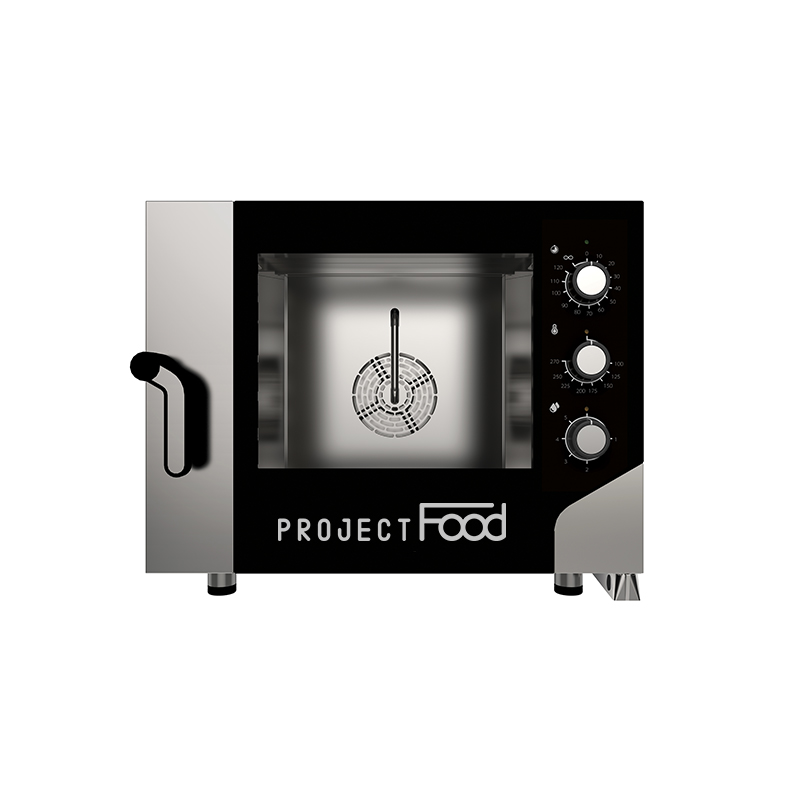 Four gastronomique électrique combiné convection vapeur pour 4 plaques EN 60x40 - commandes mécaniques