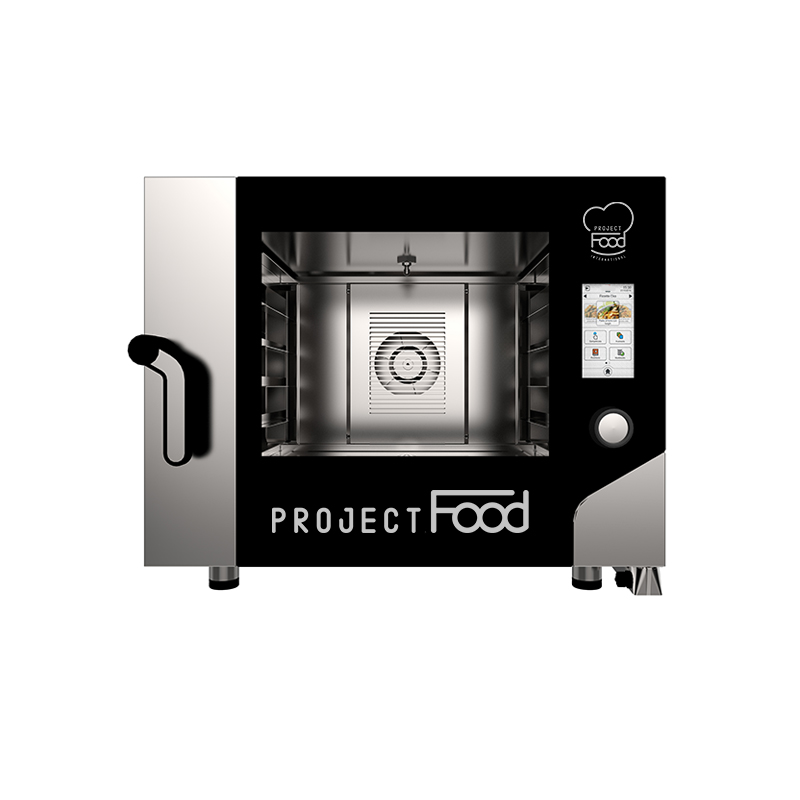 Four gastronomique électrique avec wi-fi combiné convection vapeur pour 4 plaques EN 60x40 - commandes  entièrement tactiles