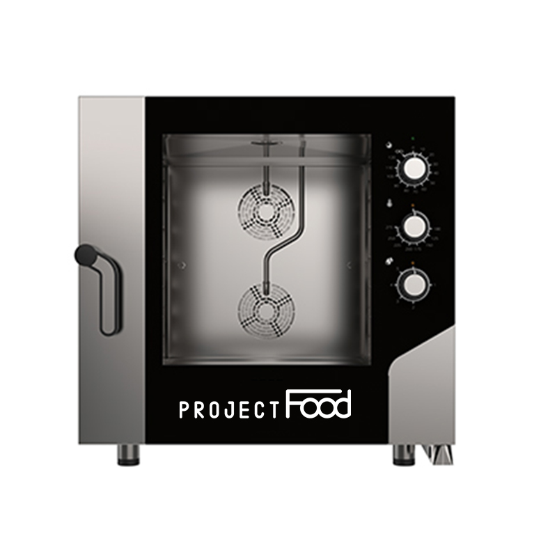 Four gastronomique électrique combiné avec convection vapeur pour 6 plaques GN 2/1 - commandes mécaniques