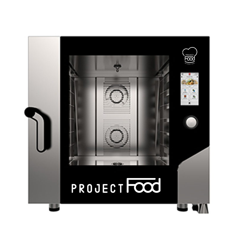 Four gastronomique électrique avec wi-fi combiné convection vapeur pour 6 plaques GN 2/1 - commandes entièrement tactiles