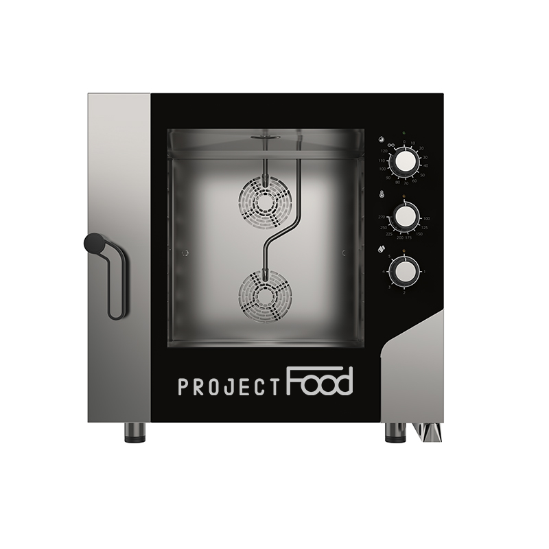 Four gastronomique électrique combiné convection vapeur pour 6 plaques EN 60x40 - commandes mécaniques