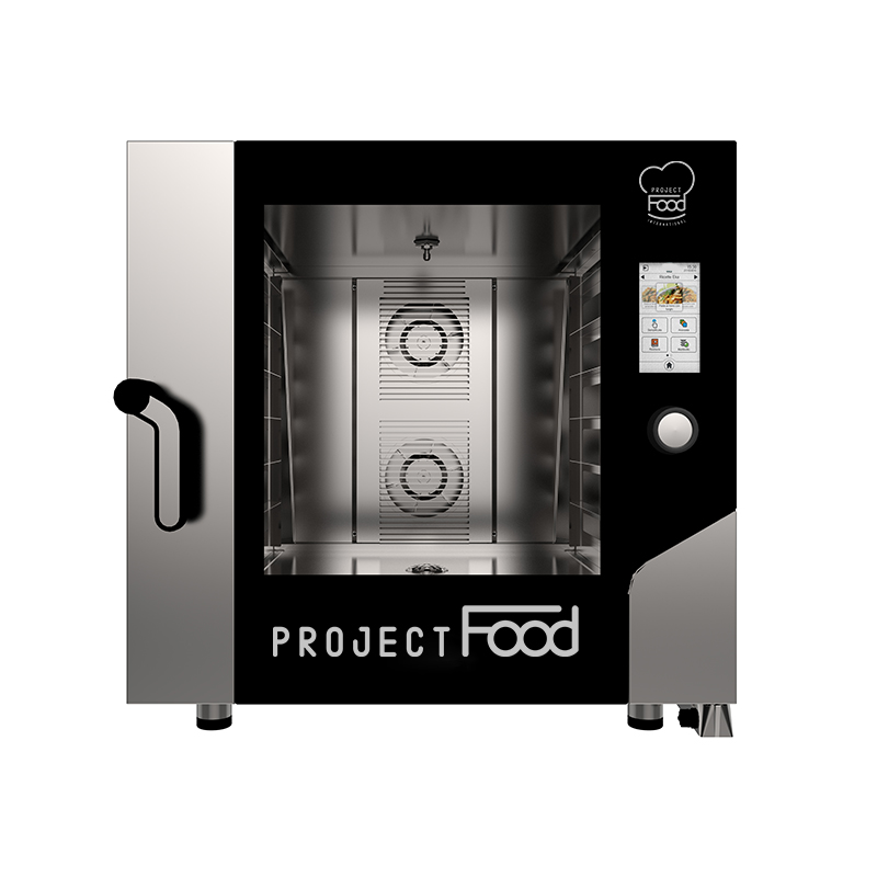 Four gastronomique électrique avec wi-fi combiné convection vapeur pour 6 plaques EN 60x40 - commandes  entièrement tactiles