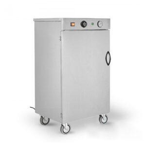 Armoire chauffe-plats à roulettes pour 60 plats, température réglable de 30°C à 90°C