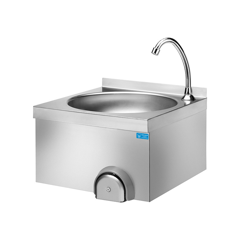 Lave-mains avec commande au genou à accrocher au mur L400xP400xH310 mm