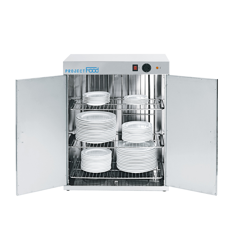 Armoire chauffe-plats pour 120 plats, température réglable de 0°C à 90°C