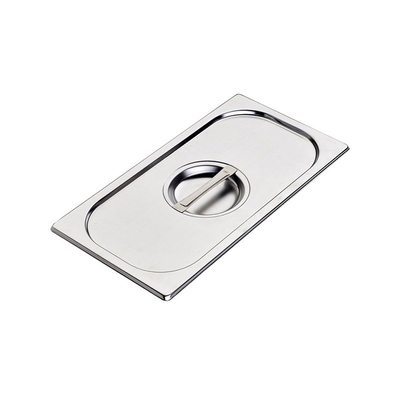 Couvercle en acier inox  format GN 1/3