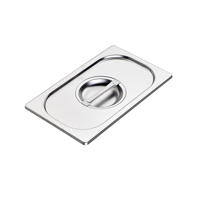 Couvercle en acier inox  format GN 1/4