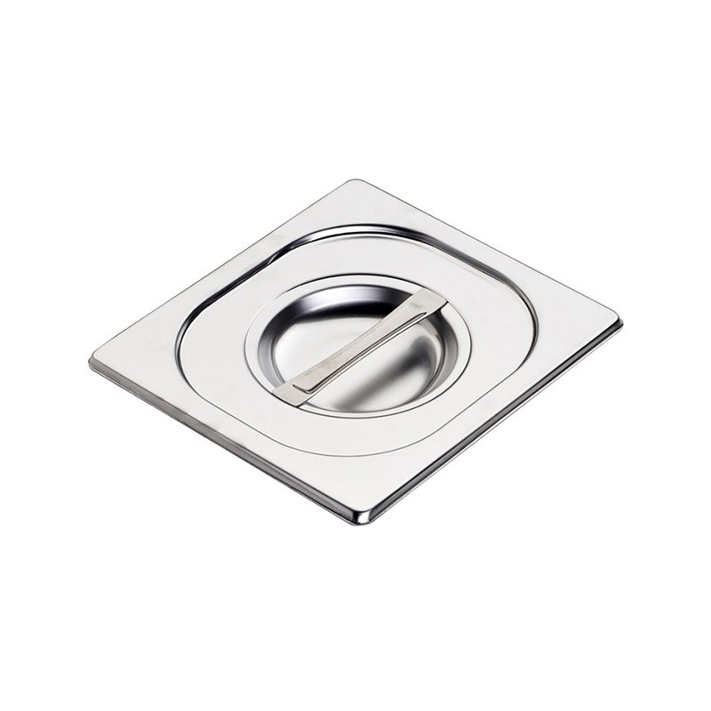 Couvercle en acier inox  format GN 1/6