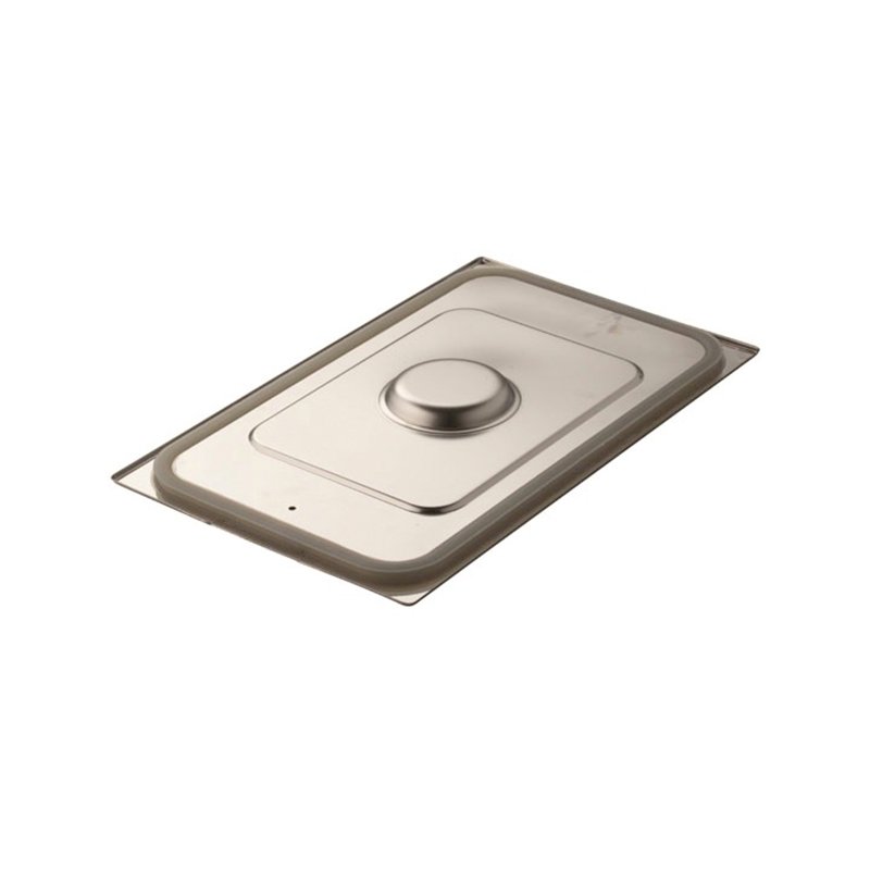 Couvercle étanche en acier inox format GN 2/3