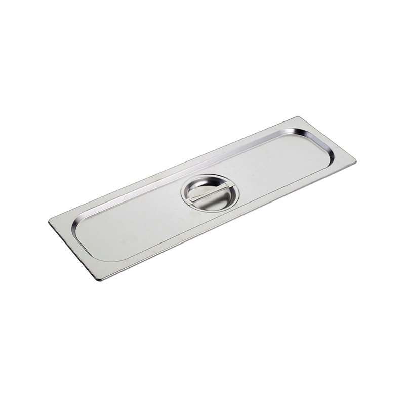 Couvercle en acier inox  format GN 2/4