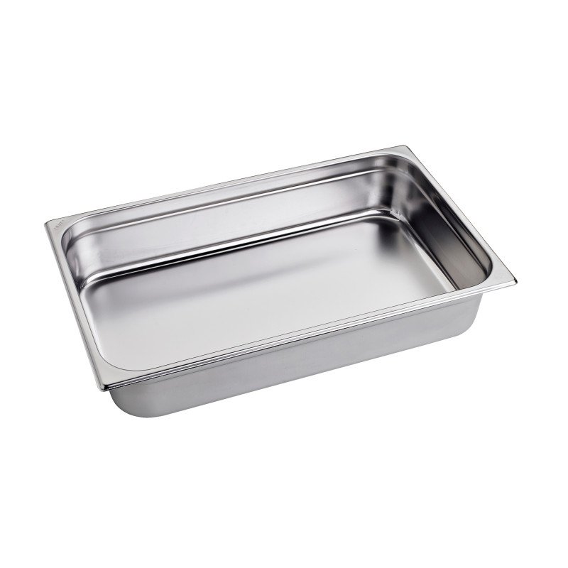 Bassine en acier inox format GN 1/1 - hauteur 100 mm